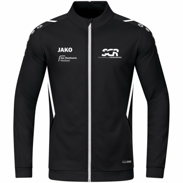 Schwimmclub Jako Polyesterjacke schwarz/weiß Gr. 140