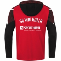 SG Walhalla Jako Kapuzenjacke rot/schwarz Gr. 164