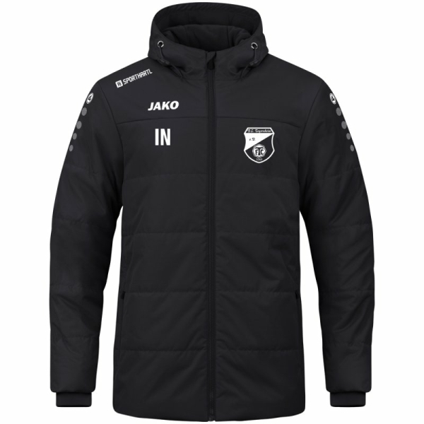 FC Tegernheim Jako Coachjacke mit Kapuze schwarz Gr. M