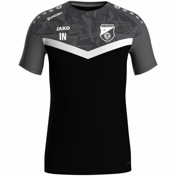 FC Tegernheim Jako T-Shirt schwarz/anthrazit Gr. L